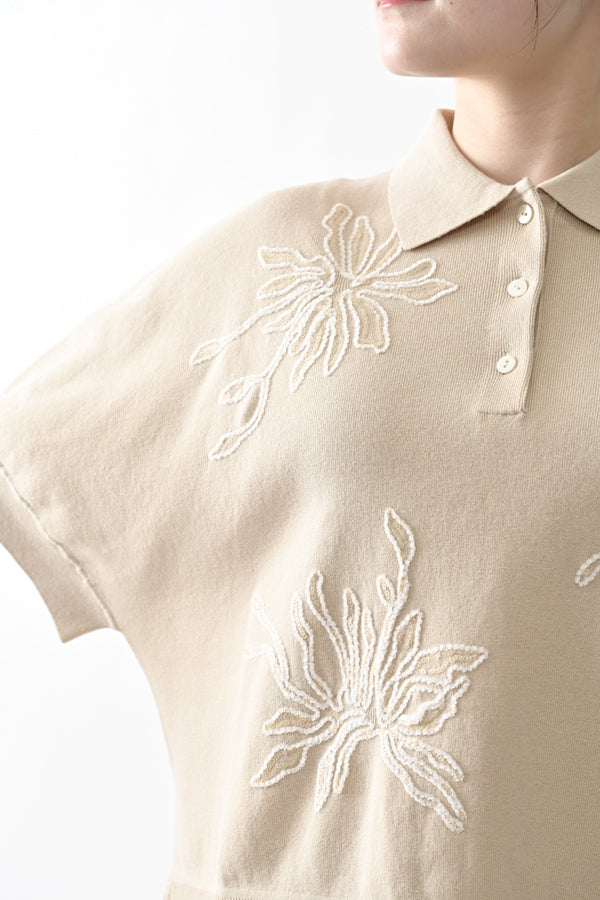 Spangle Embroidered Cocoon Vest