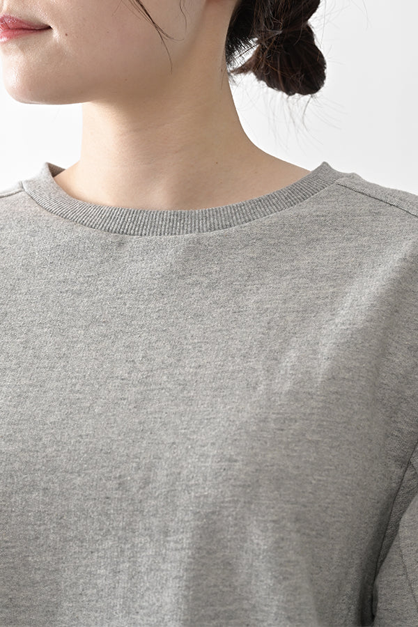 French Terry Pullover with Lace Cape