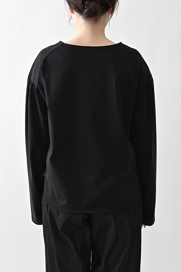 Gather Sleeve Long Sleeve T-Shirt