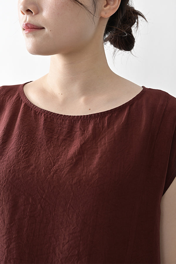 Boat Neck Pullover with Lace Hem