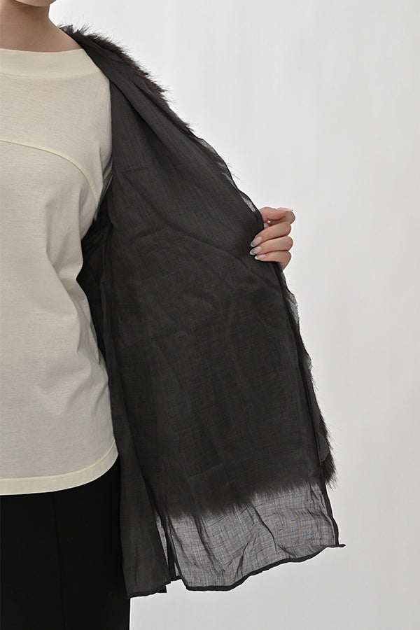 Layered-Look Fur Vest