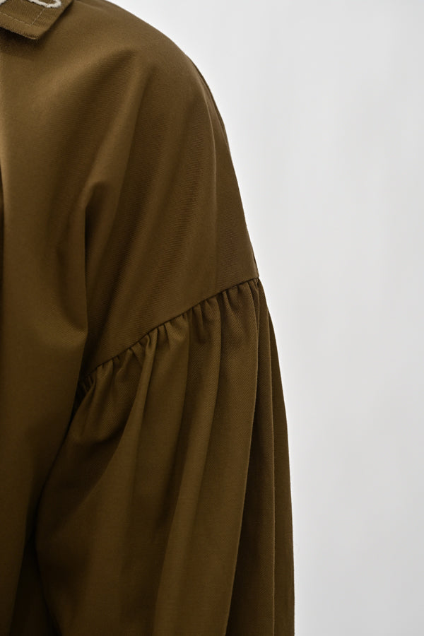Cord Embroidered Collar Blouse