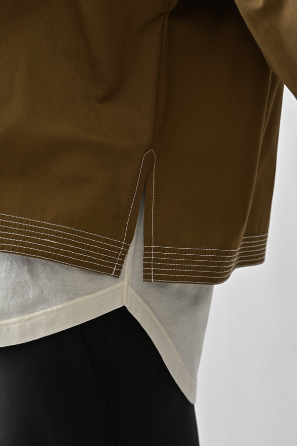 Cord Embroidered Collar Blouse