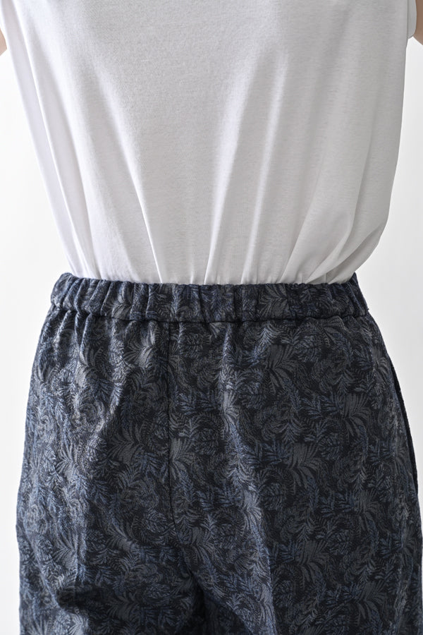 Jacquard Wide-Leg Trousers