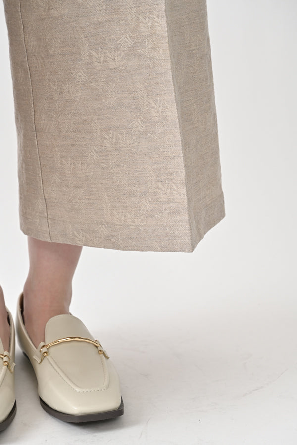 Jacquard Wide-Leg Trousers