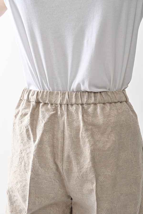 Jacquard Wide-Leg Trousers