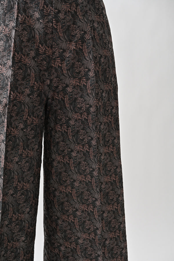Jacquard Wide-Leg Trousers