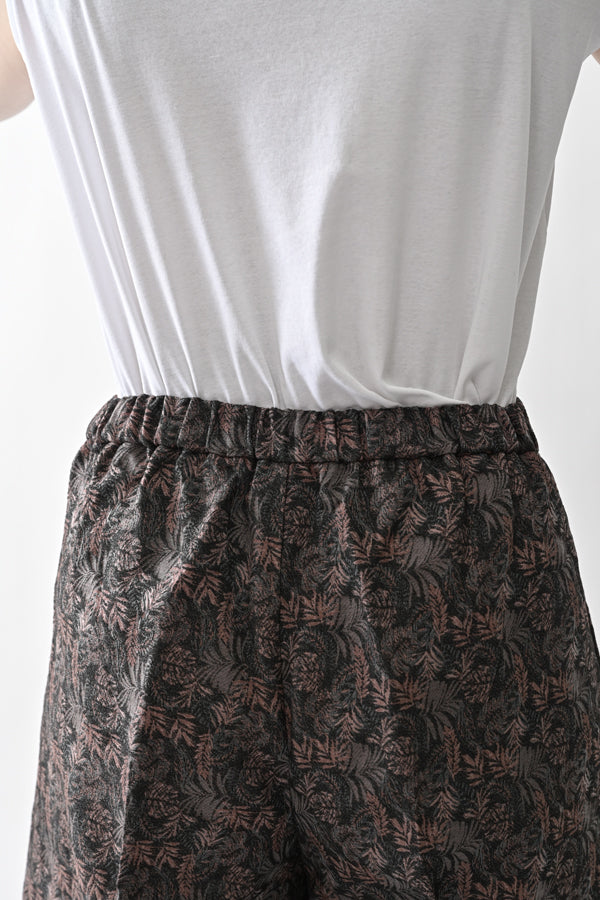 Jacquard Wide-Leg Trousers