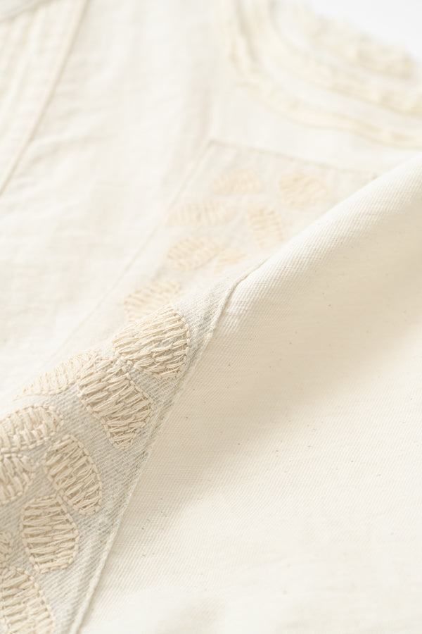 Motif Embroidered Short Jacket