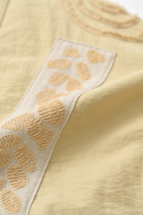 Motif Embroidered Short Jacket