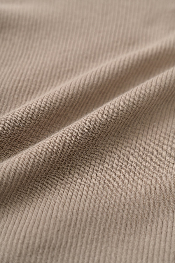 COCOCHI Rib Hooded Round Hem Pullover
