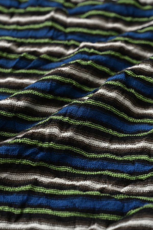 Crinkled Stripe Pullover