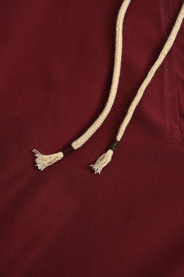 High Neck Paneled Shirt