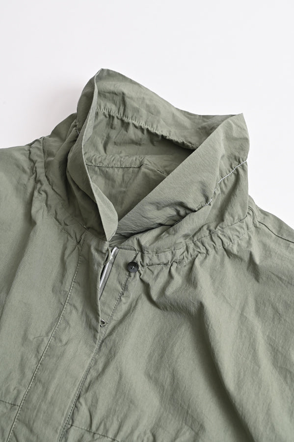 Shirred Collar Dolman Blouson