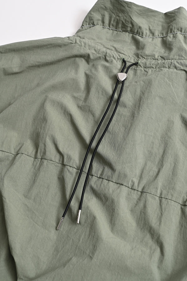 Shirred Collar Dolman Blouson