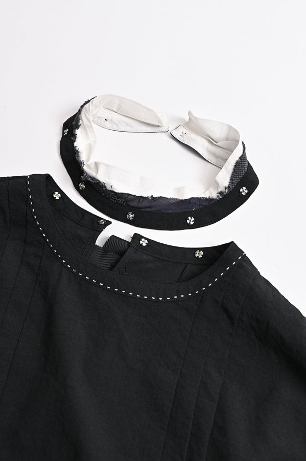 2-Way Detachable Collar Dress