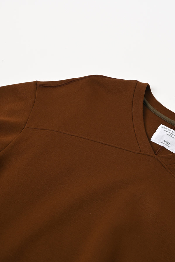 Ponte V-Neck Pullover