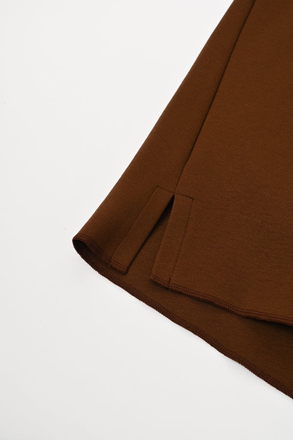 Ponte V-Neck Pullover