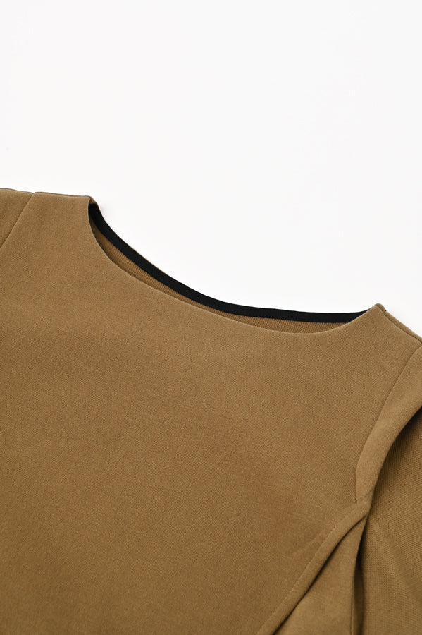 Front Zip Paneled Pullover