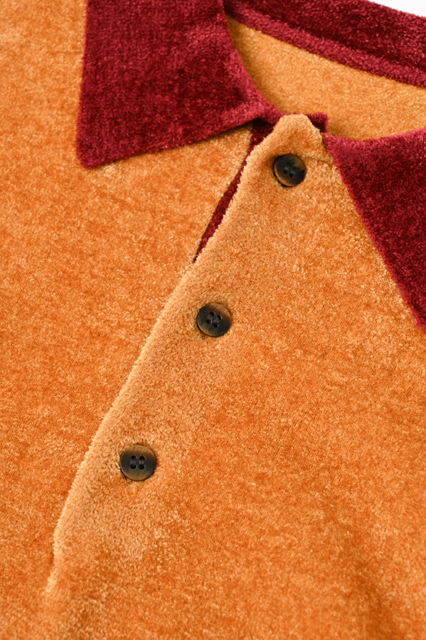 Collared Pile Knit Pullover