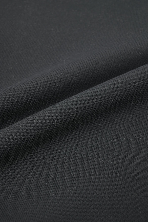 Sweat-Like Reversible Knit Pullover