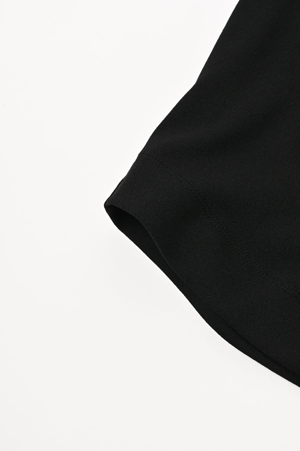Gusset Back Open Pullover