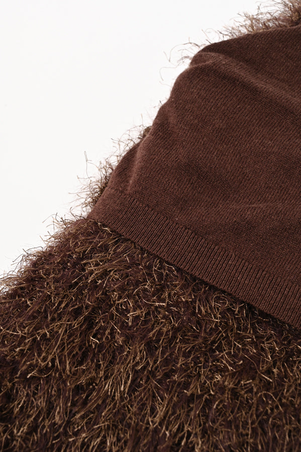 4-Way Knit Fur Vest