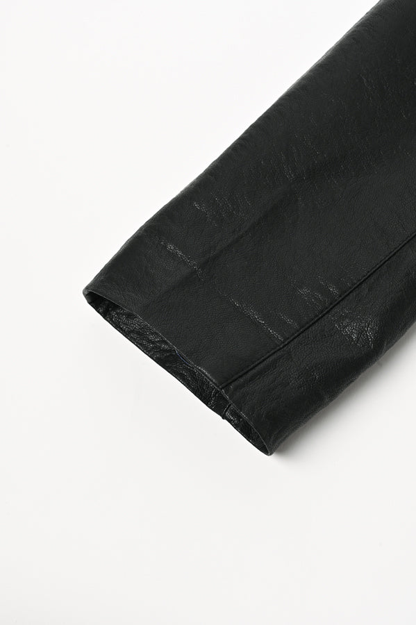 Eco Leather Gusset Sleeve Jacket