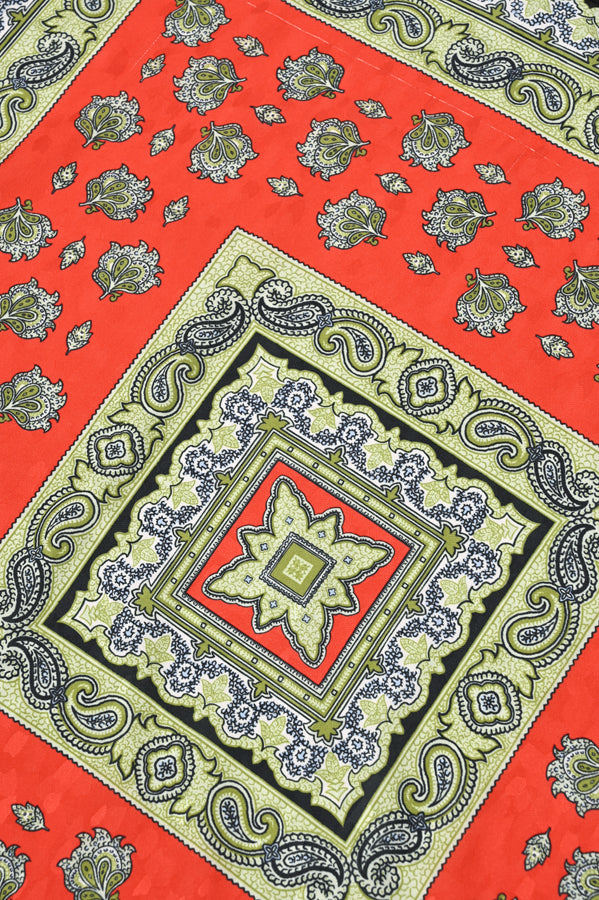 Vintage Scarf Print Skirt