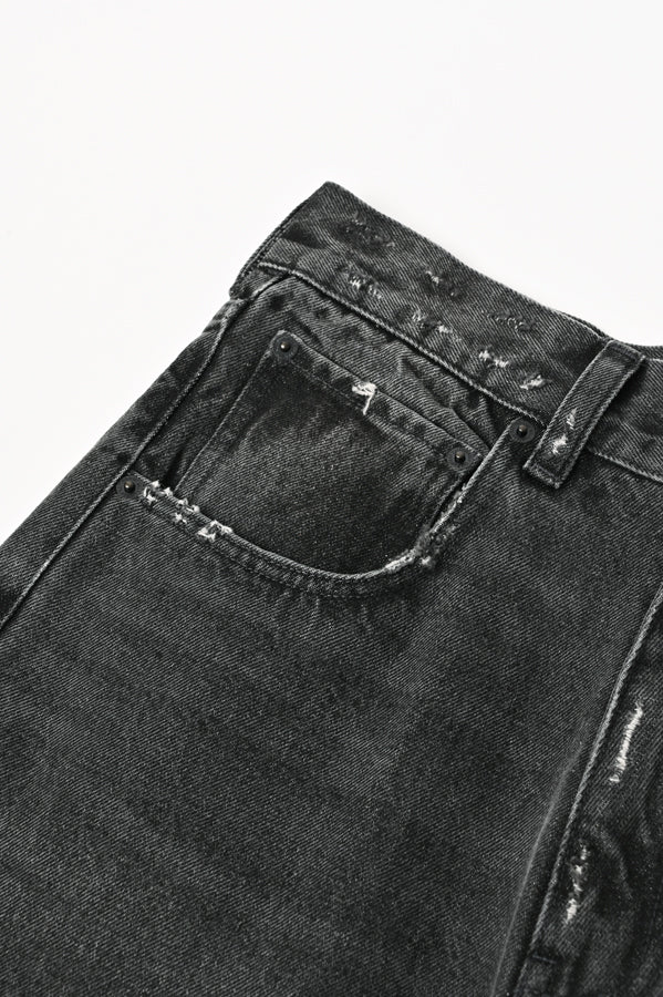 Wide-Leg Denim Trousers