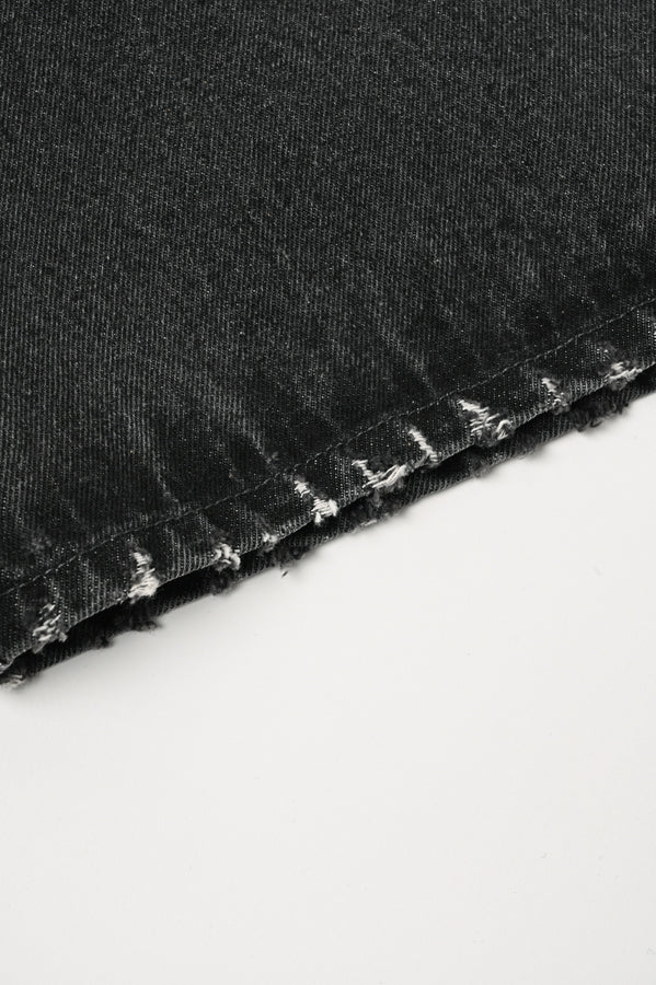Wide-Leg Denim Trousers