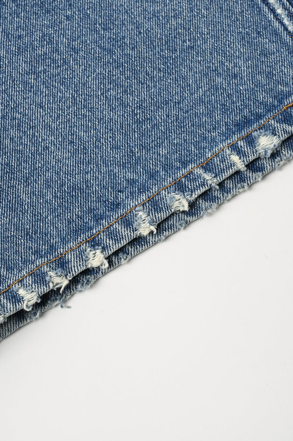 Wide-Leg Denim Trousers