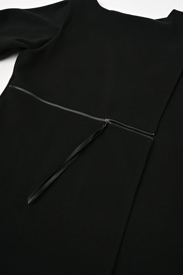 Front Zip Paneled Pullover