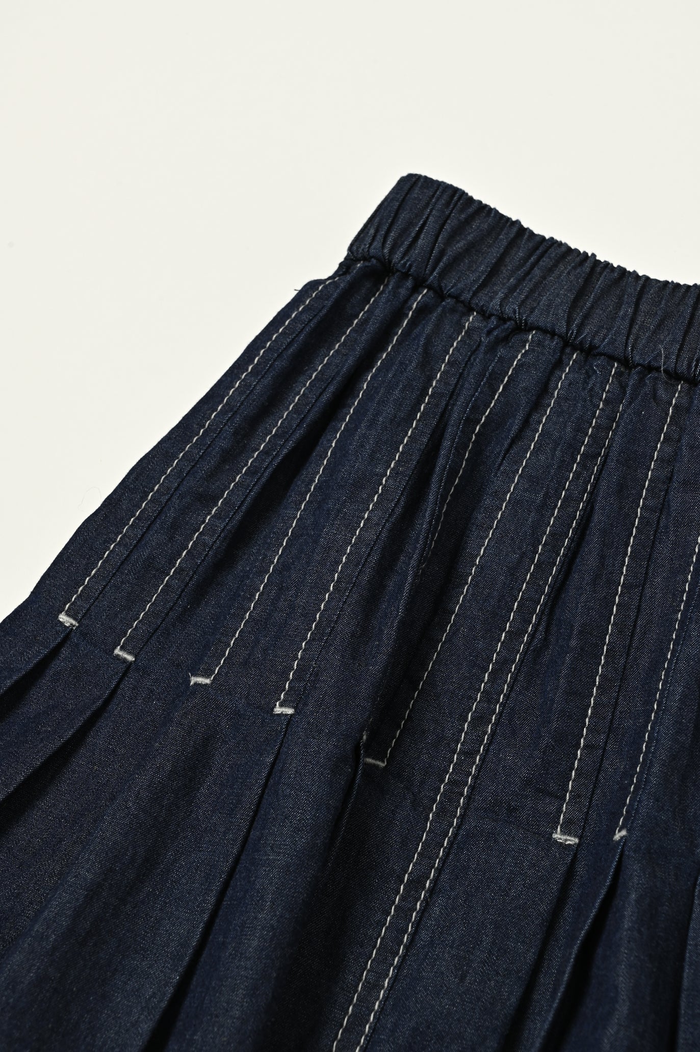 Denim Tuck Skirt