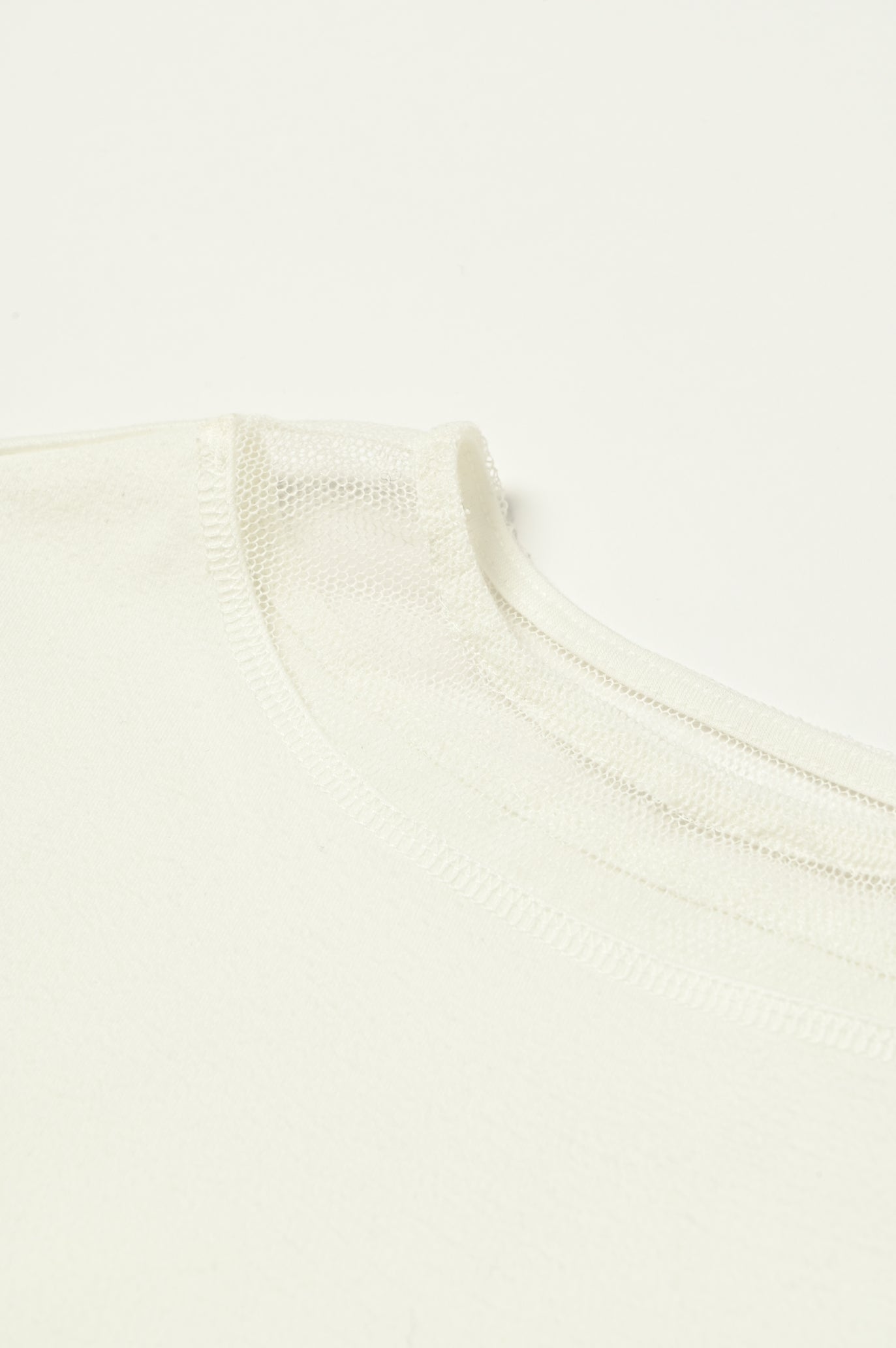 Tulle & Washed Peplum Pullover