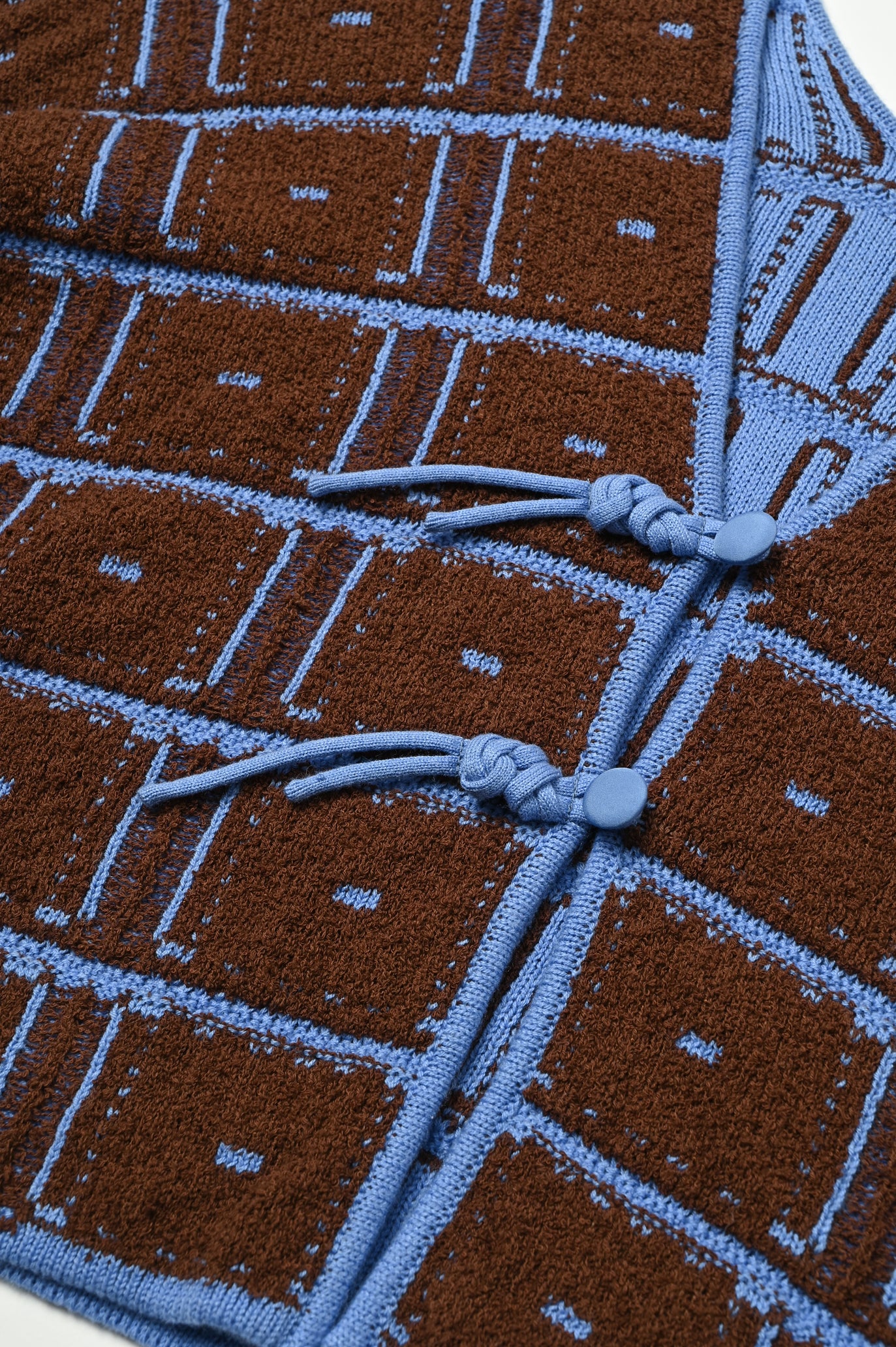 Reversible Geometric Drop Cardigan