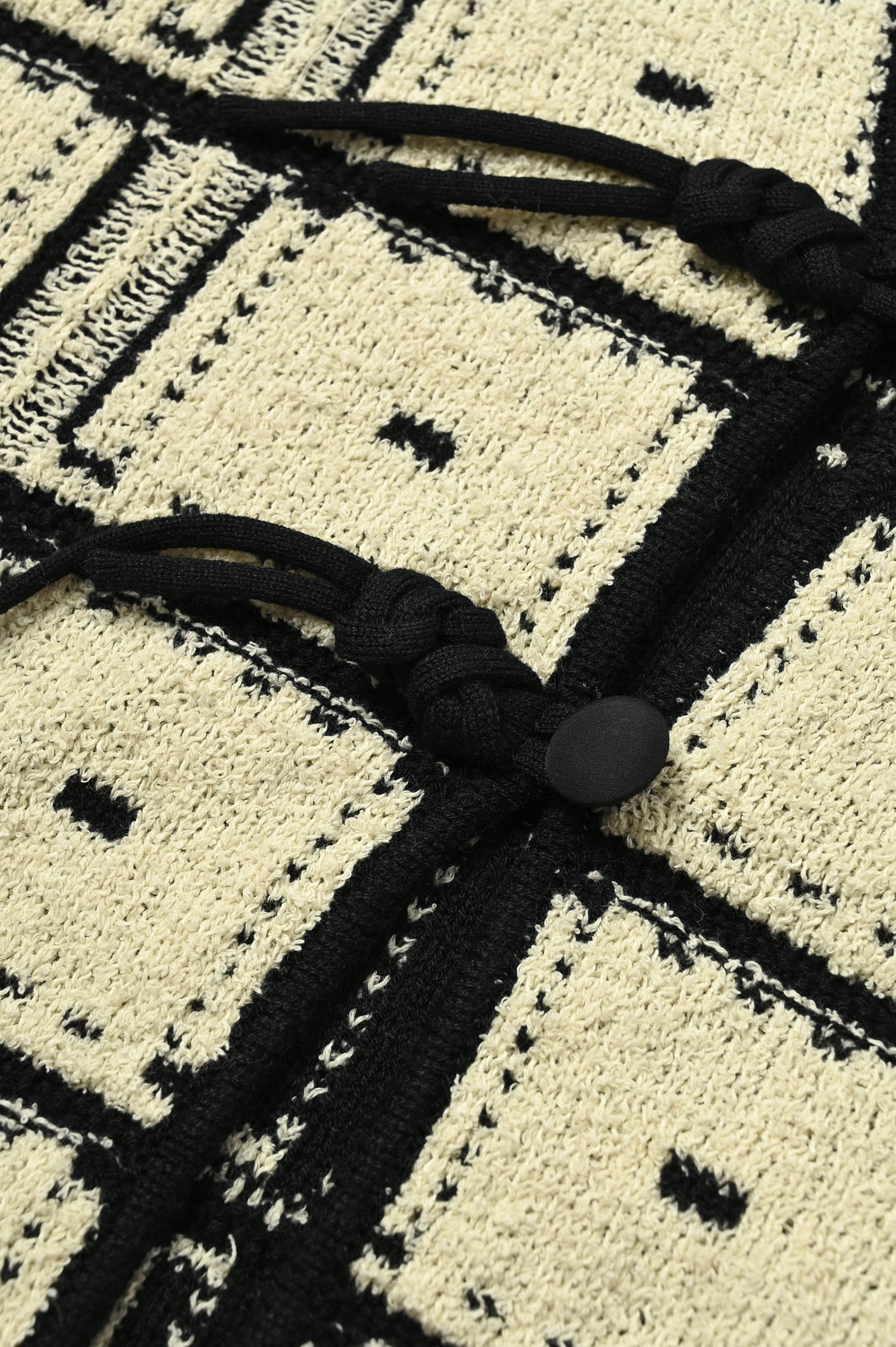 Reversible Geometric Drop Cardigan
