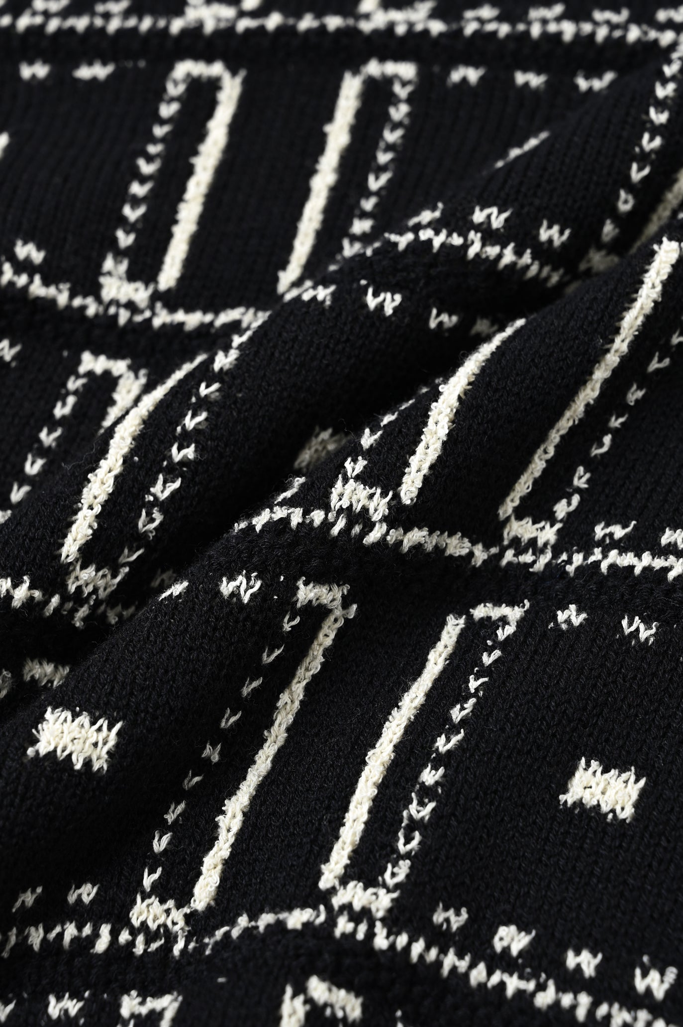 Reversible Geometric Drop Cardigan