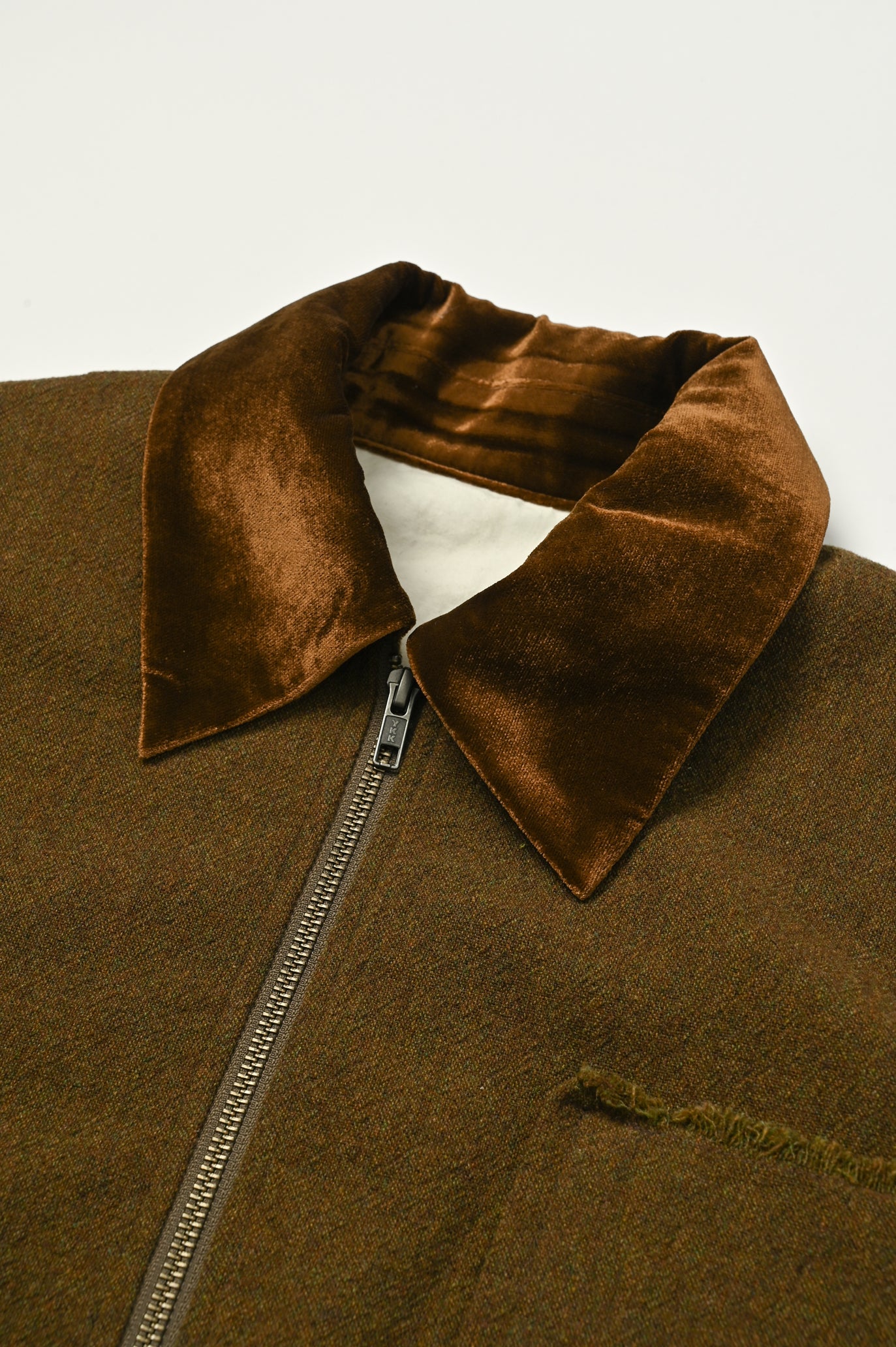 Wool-Cotton Tweed 3-Pocket Jacket