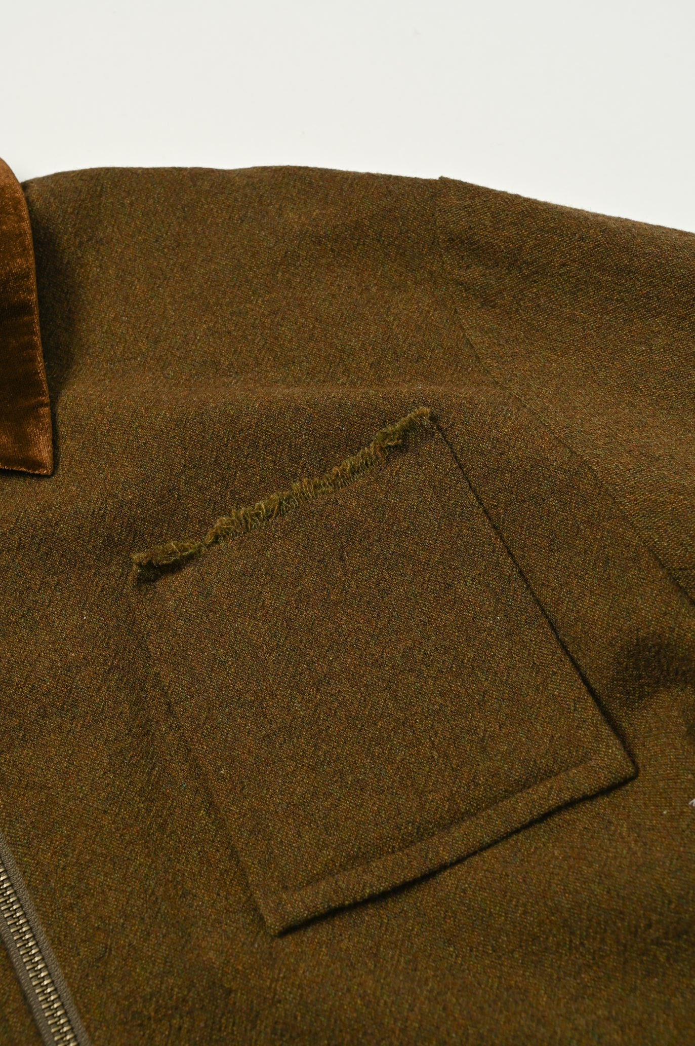 Wool-Cotton Tweed 3-Pocket Jacket