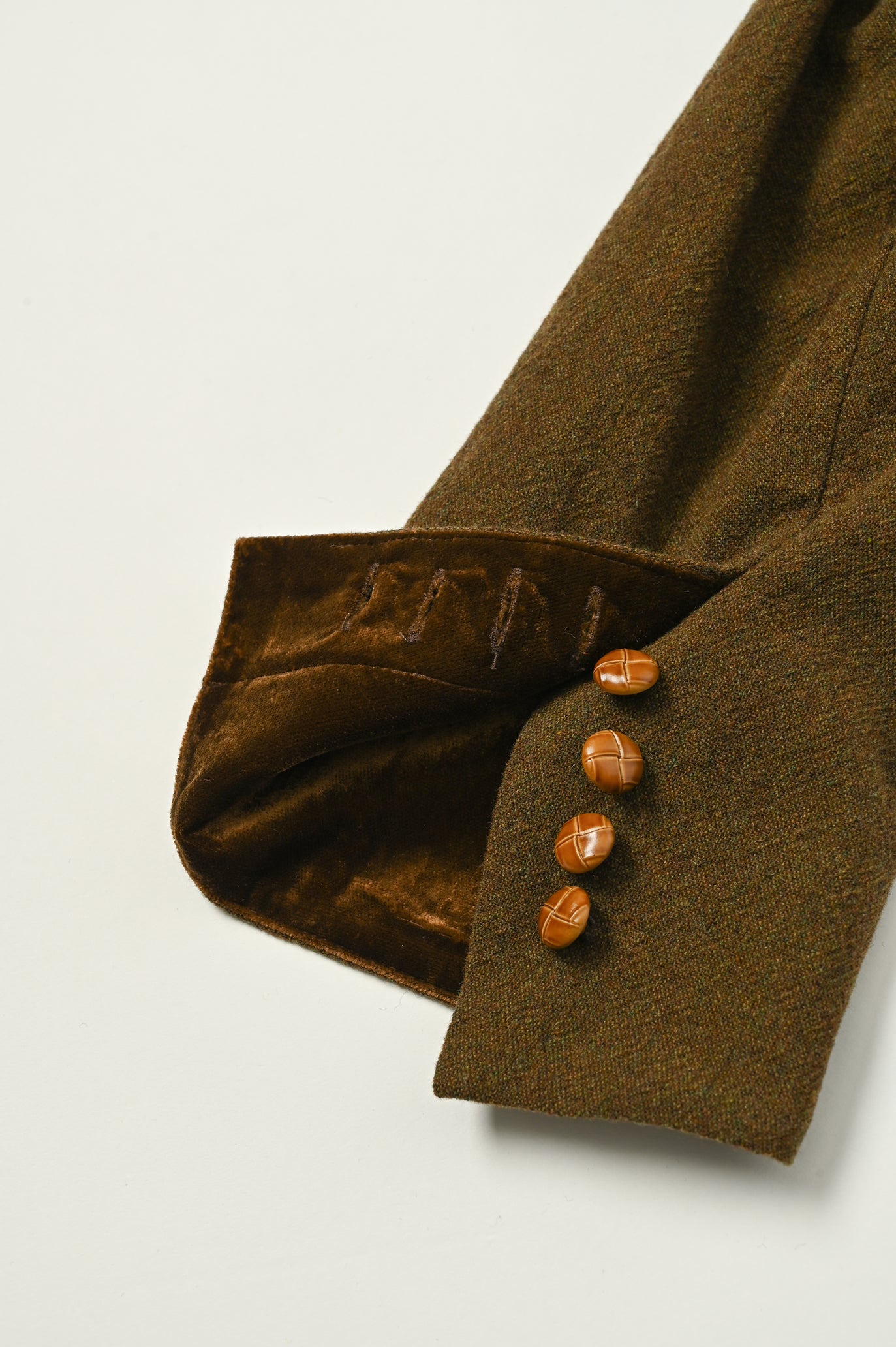 Wool-Cotton Tweed 3-Pocket Jacket