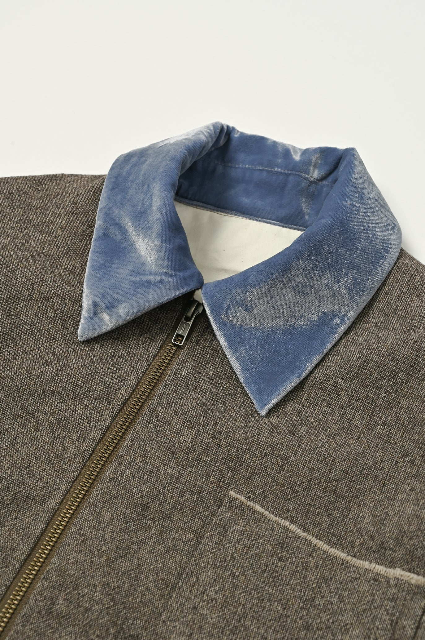 Wool-Cotton Tweed 3-Pocket Jacket