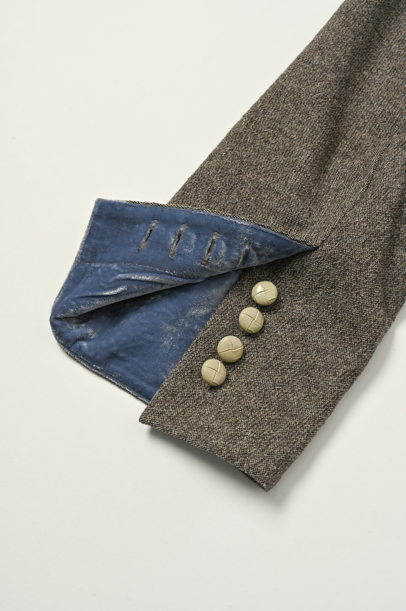 Wool-Cotton Tweed 3-Pocket Jacket