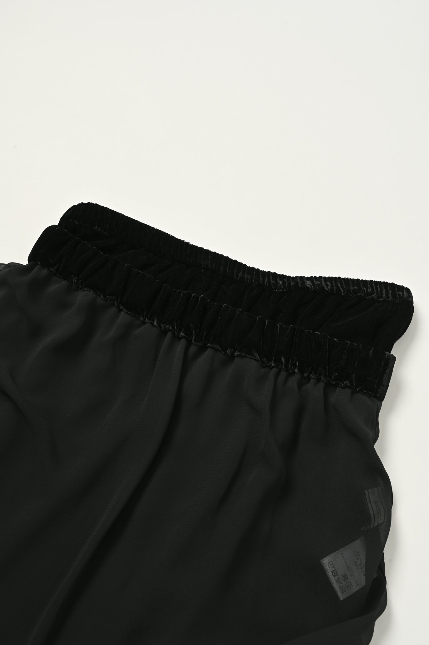 Velvet & Sheer Combo Skirt