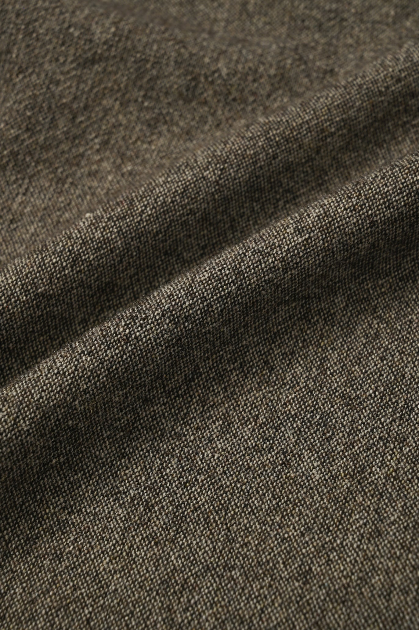 Wool-Cotton Tweed Double-Tuck Pants