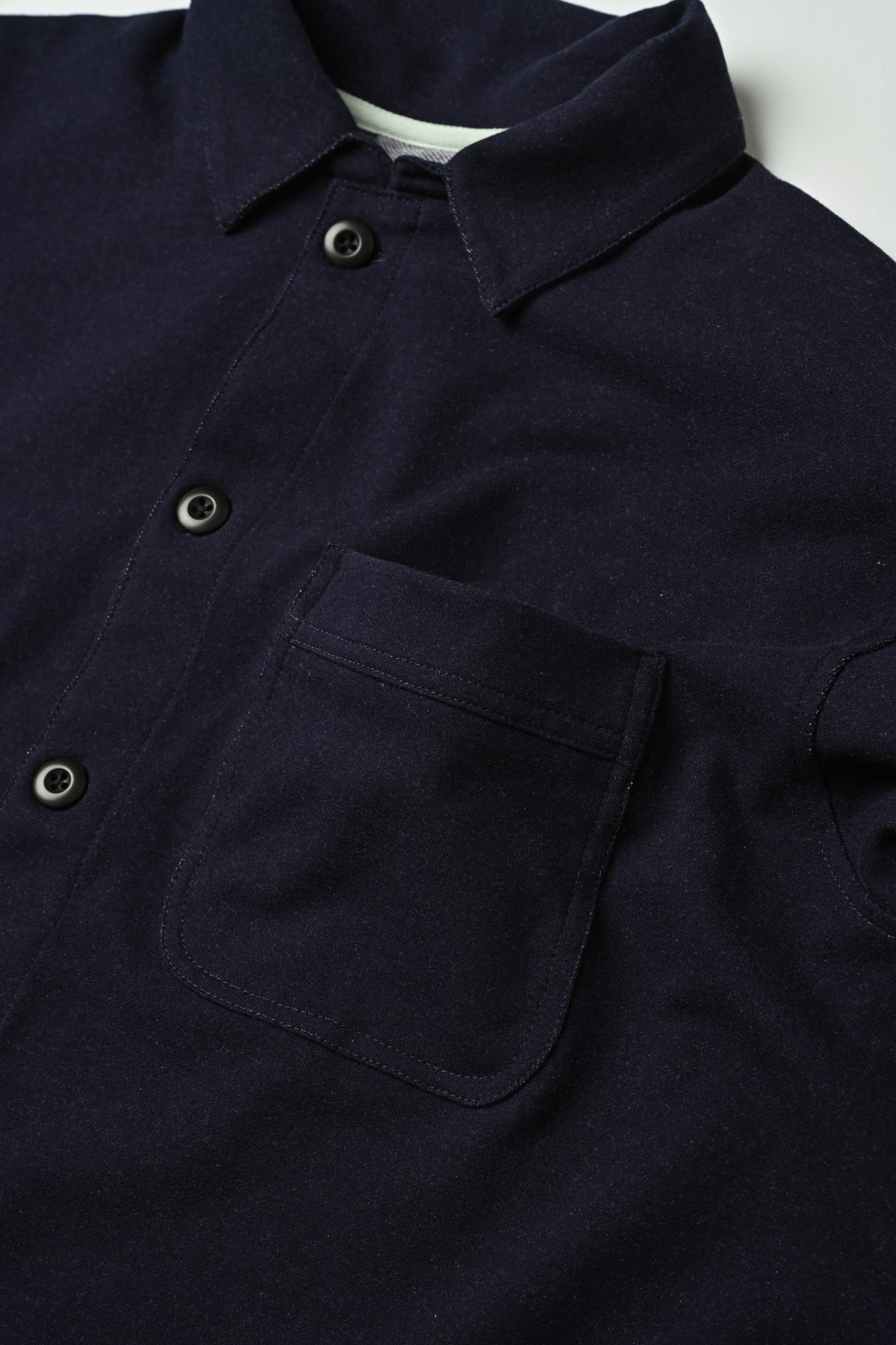Knit Denim Shirt