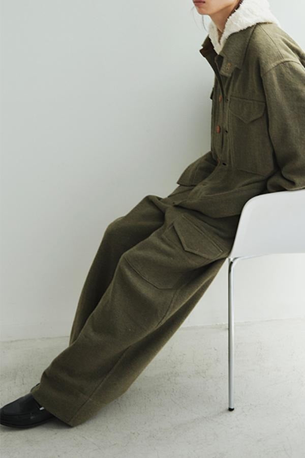Wool Tweed Trousers