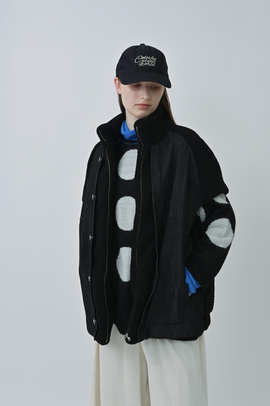 Denim Sherpa Vest