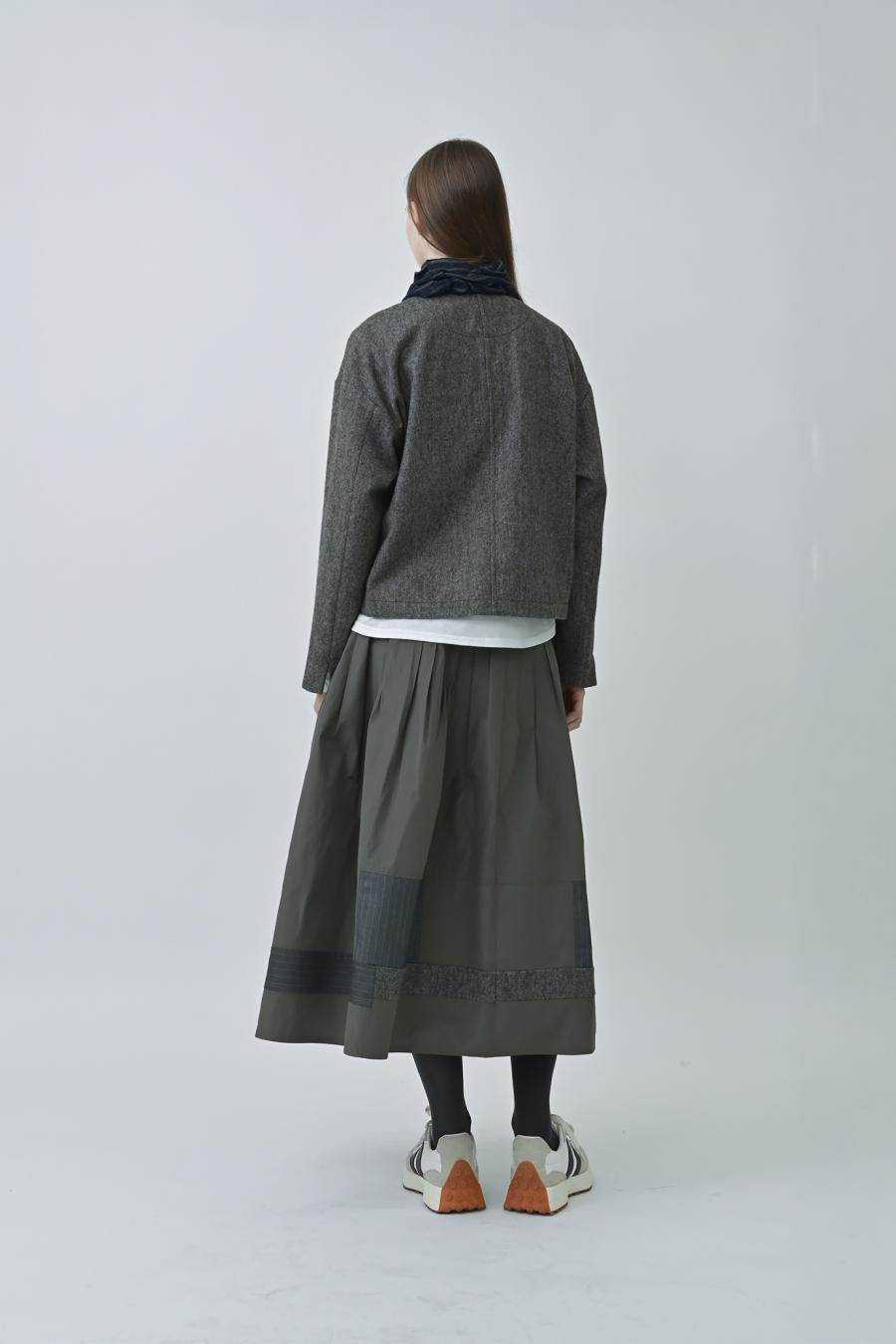 Memory Taffeta Tuck Skirt