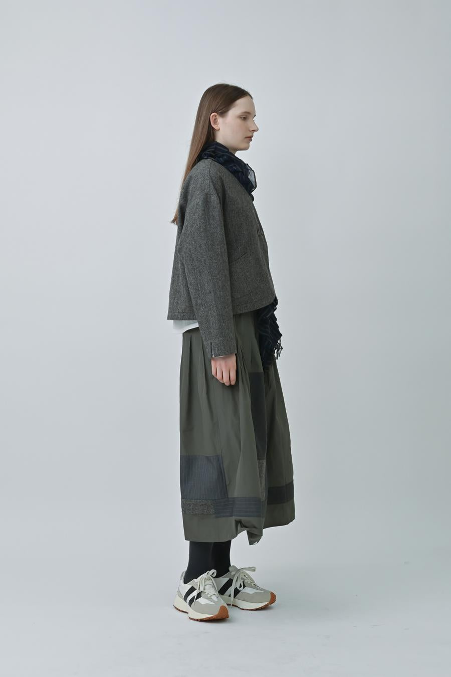Memory Taffeta Tuck Skirt